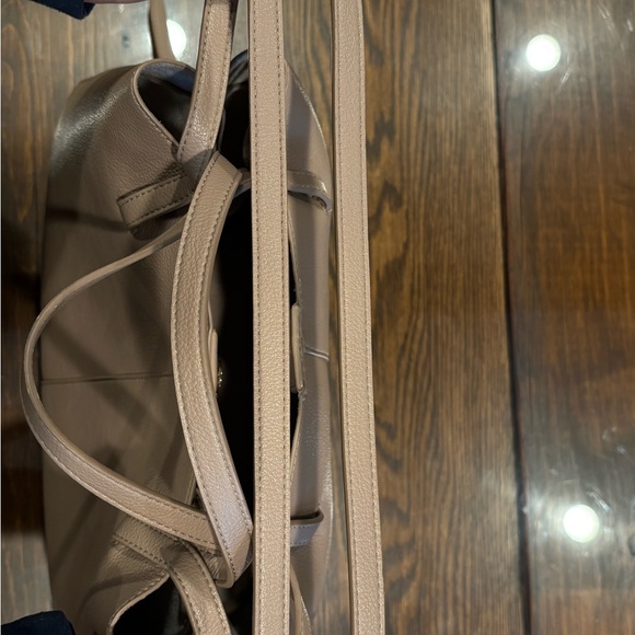 Polene Cyme Textured Taupe Leather Tote - Picture 11 of 16